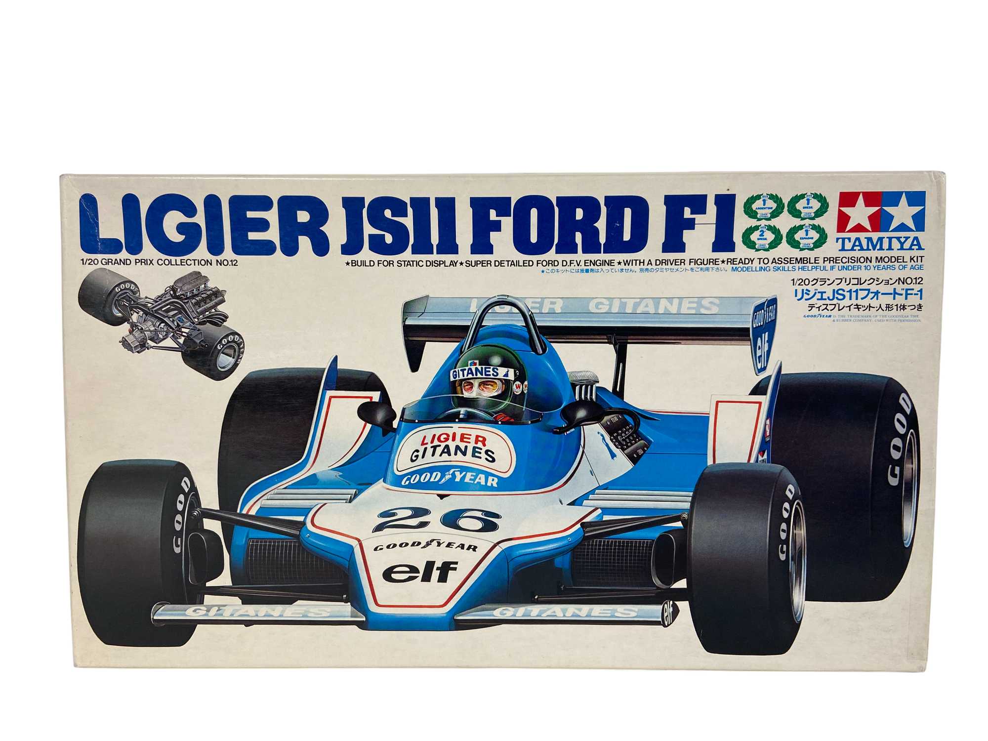 Tamiya 1:20 Ligier JS11 Ford F1 incl. nieuwe decals & verf 20012