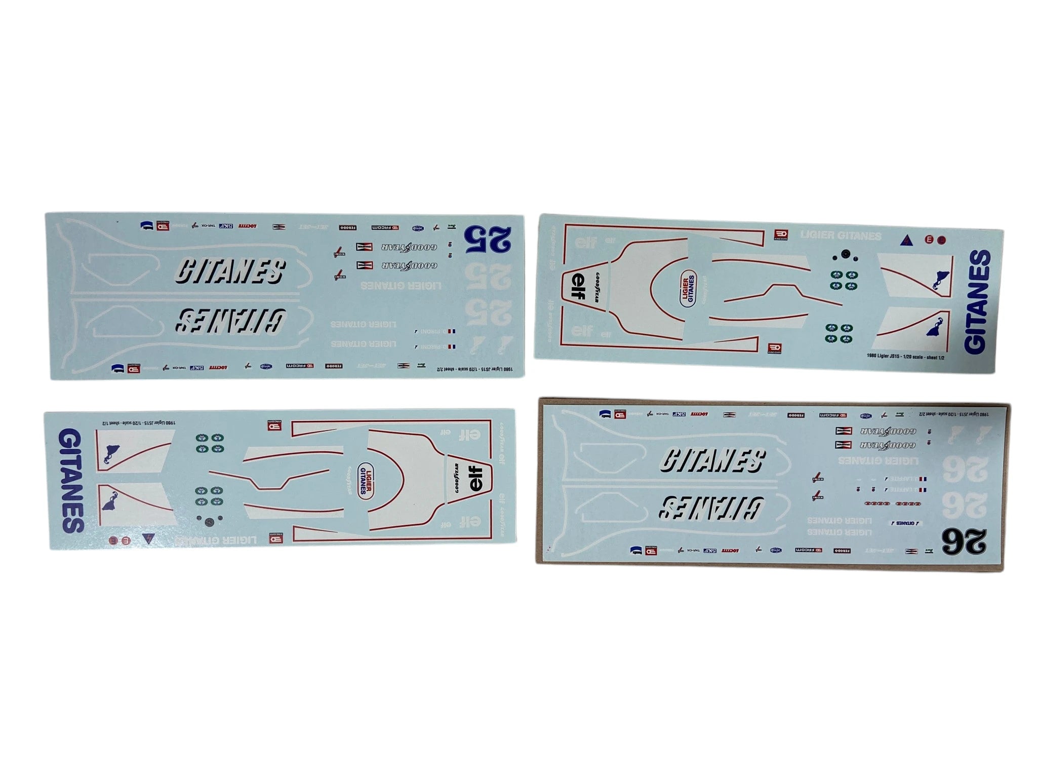 Tamiya 1:20 Ligier JS11 Ford F1 incl. extra's 20012