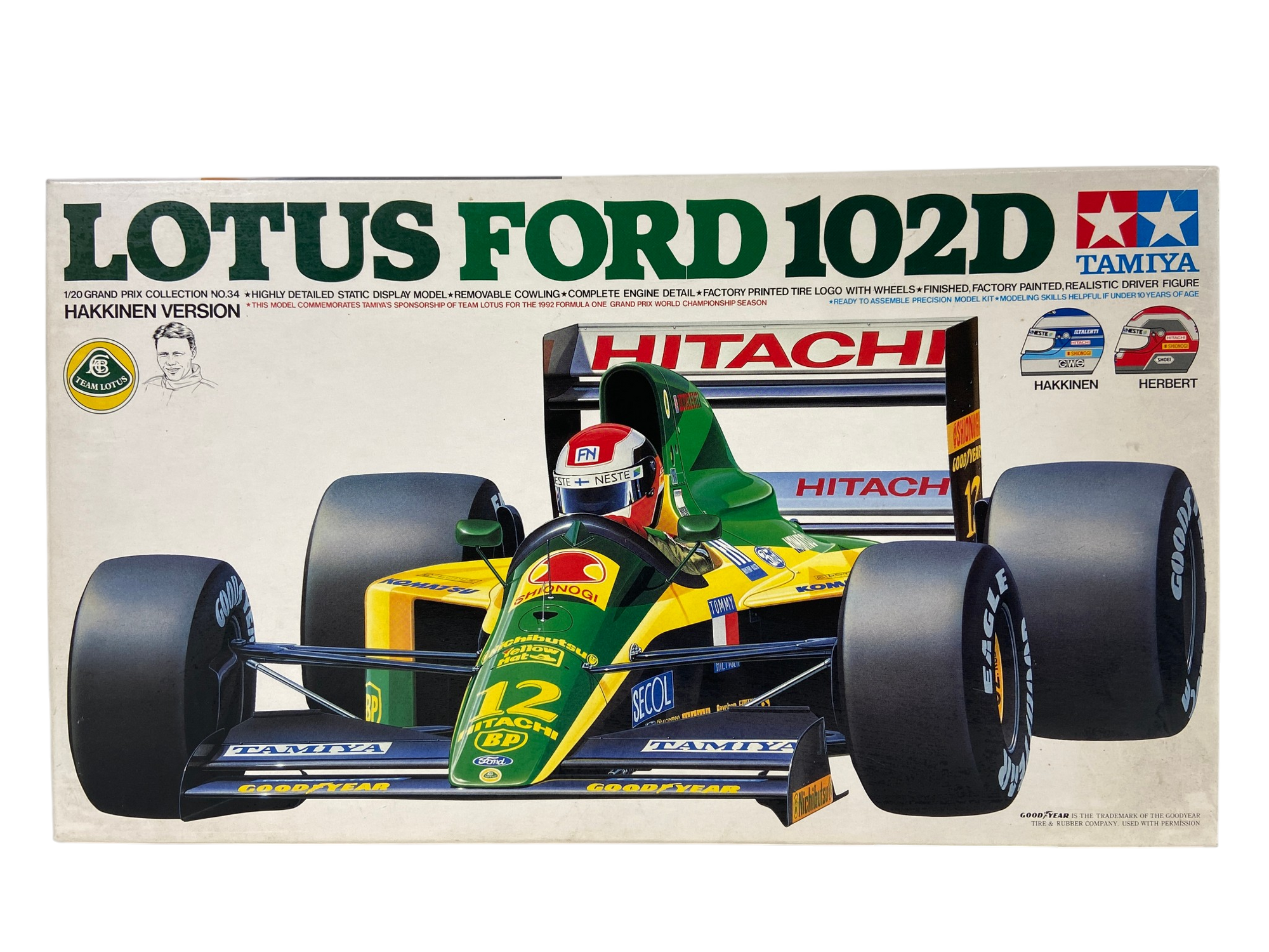 Tamiya 1:20 Lotus 102D Ford Häkinnen Version with Factory Painted Driver Figure 20034