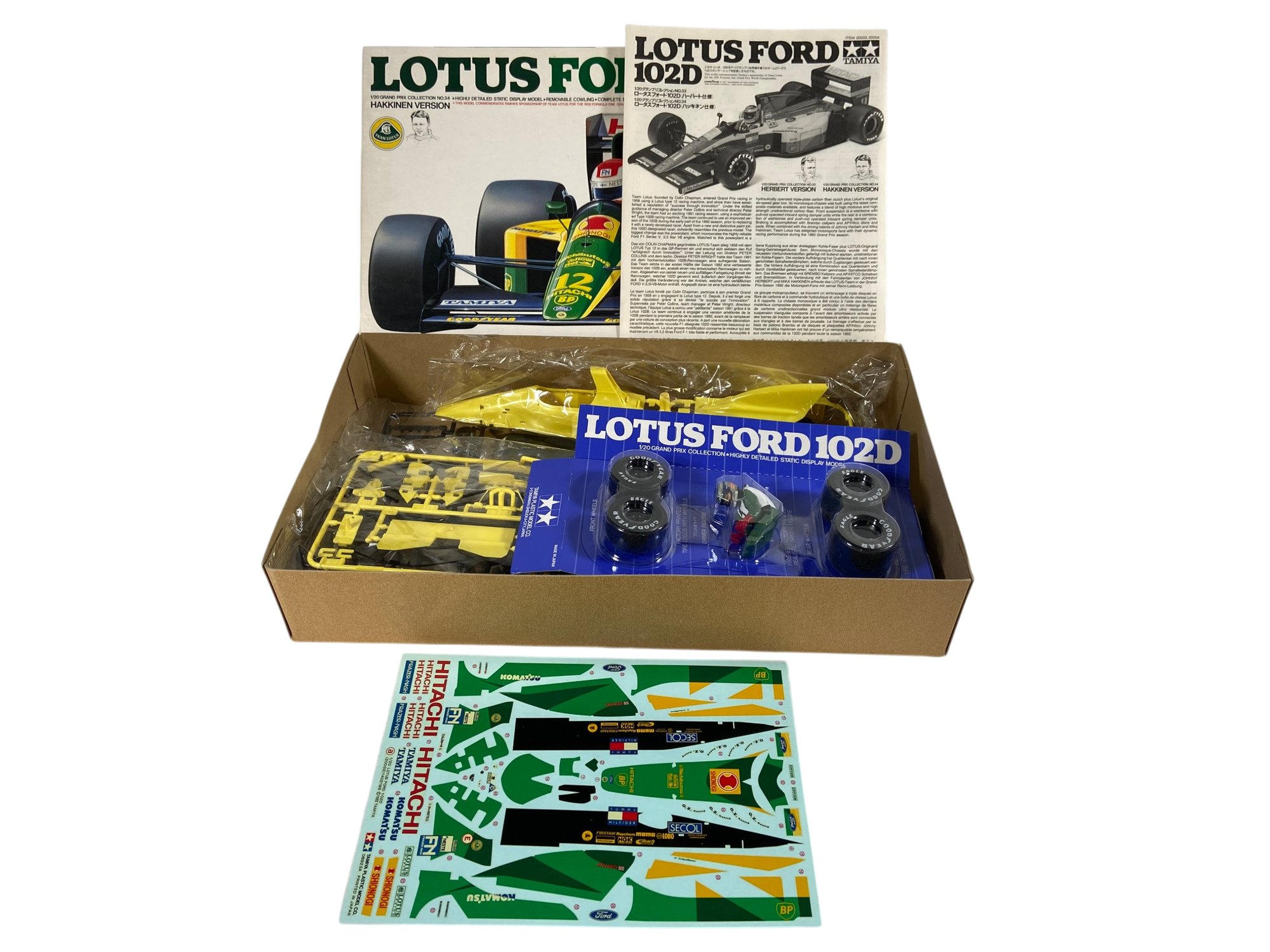 Tamiya 1:20 Lotus 102D Ford Häkinnen Version with Factory Painted Driver Figure 20034