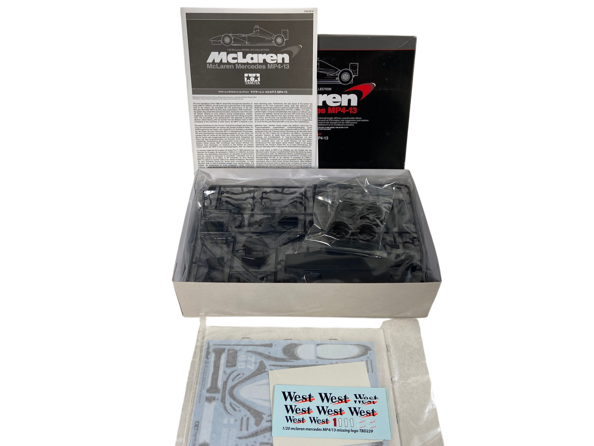 Tamiya 1/20 McLaren Mercedes MP4/13 89718