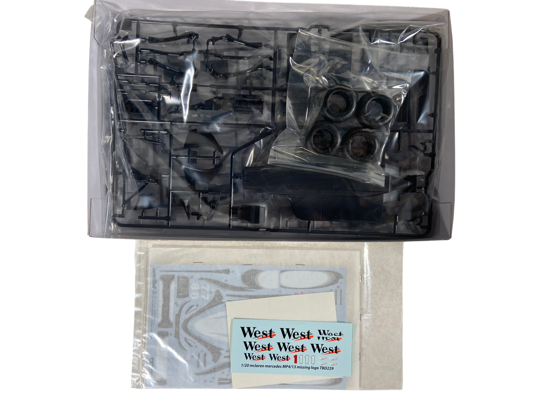 Tamiya 1:20 McLaren Mercedes MP4/13 incl. West decals 89718