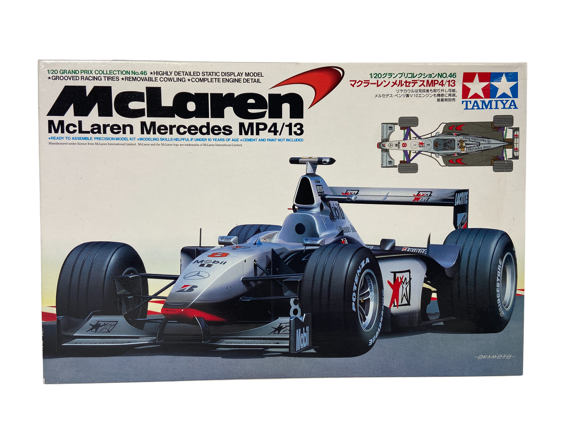 Tamiya 1:20 McLaren Mercedes MP4/13 incl. West decals 20046