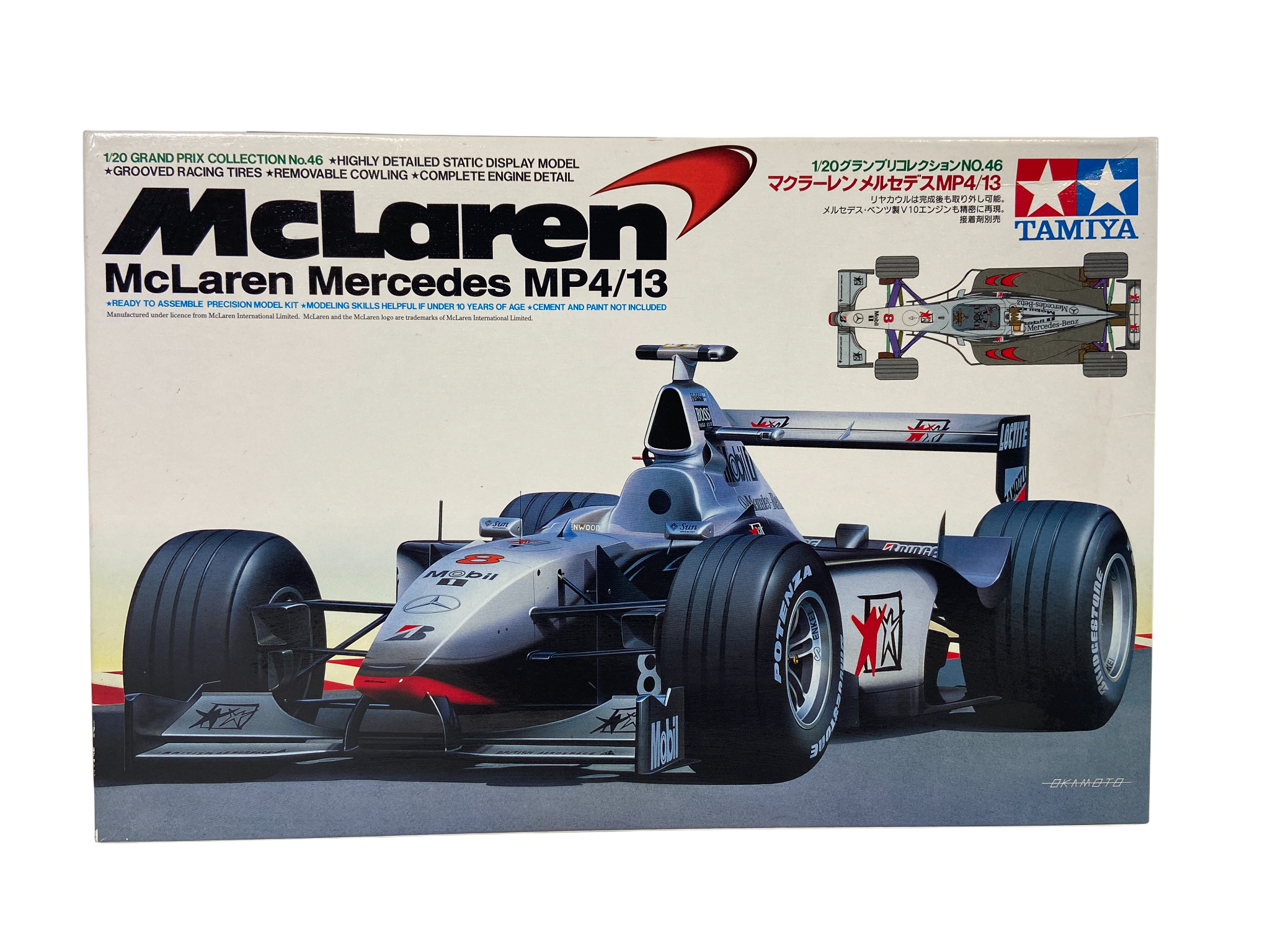 Tamiya 1:20 McLaren Mercedes MP4/13 incl. West decals 20046