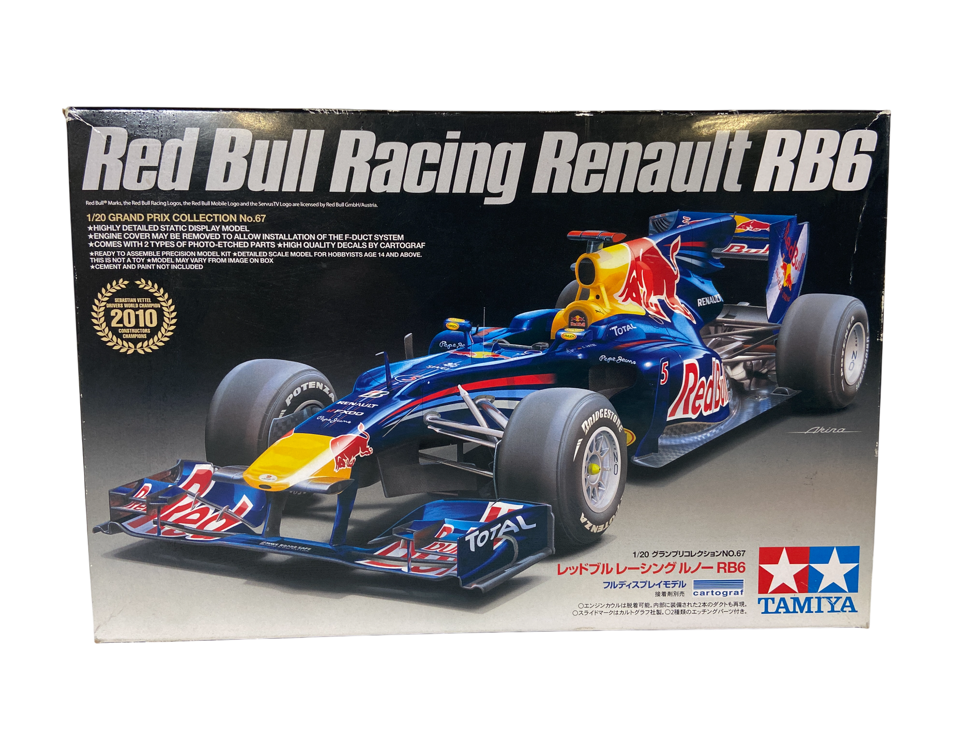 Tamiya 1:20 Red Bull Racing Renault RB6 incl. PE set en verf 20067