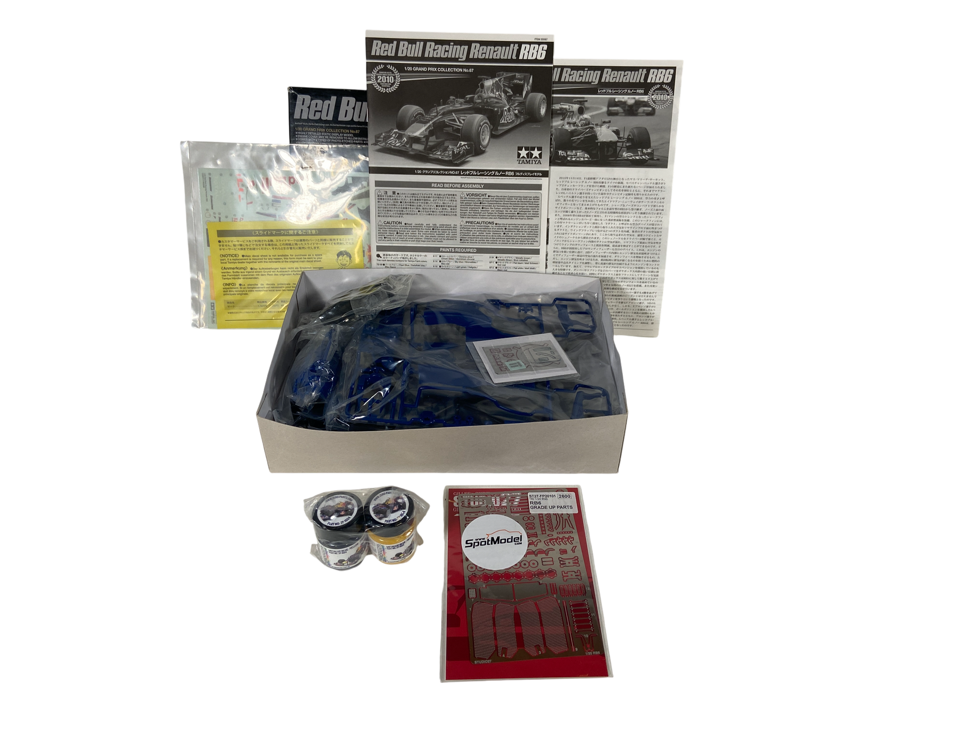 Tamiya 1:20 Red Bull Racing Renault RB6 incl. PE set en verf 20067