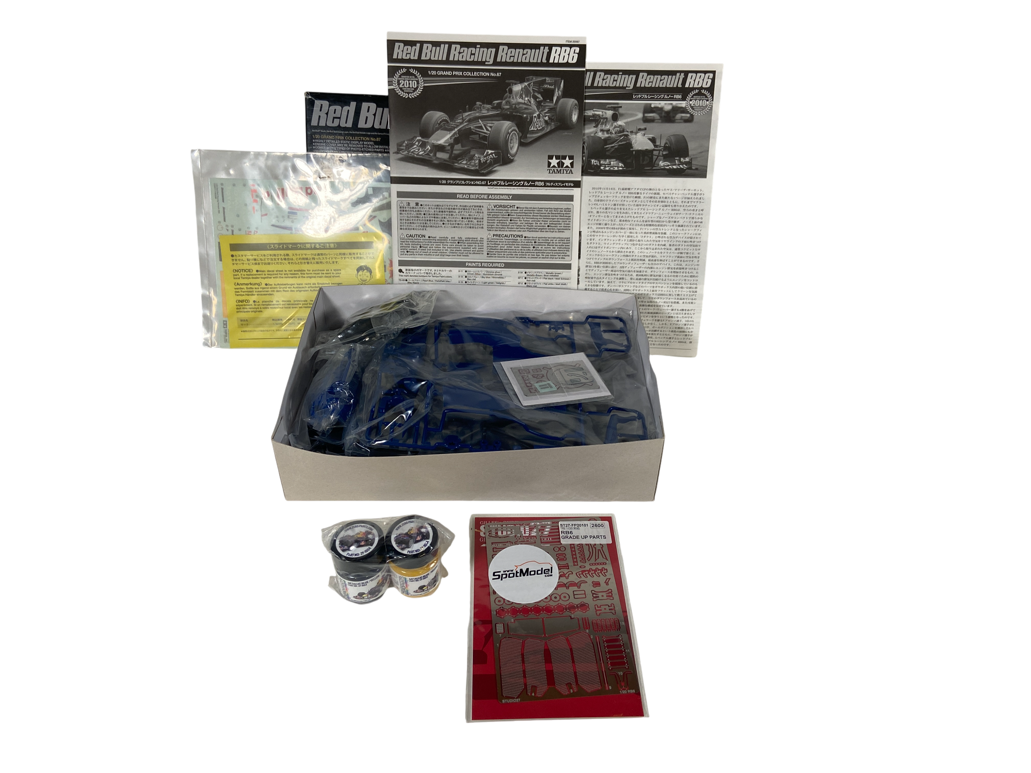 Tamiya 1:20 Red Bull Racing Renault RB6 incl. PE set en verf 20067