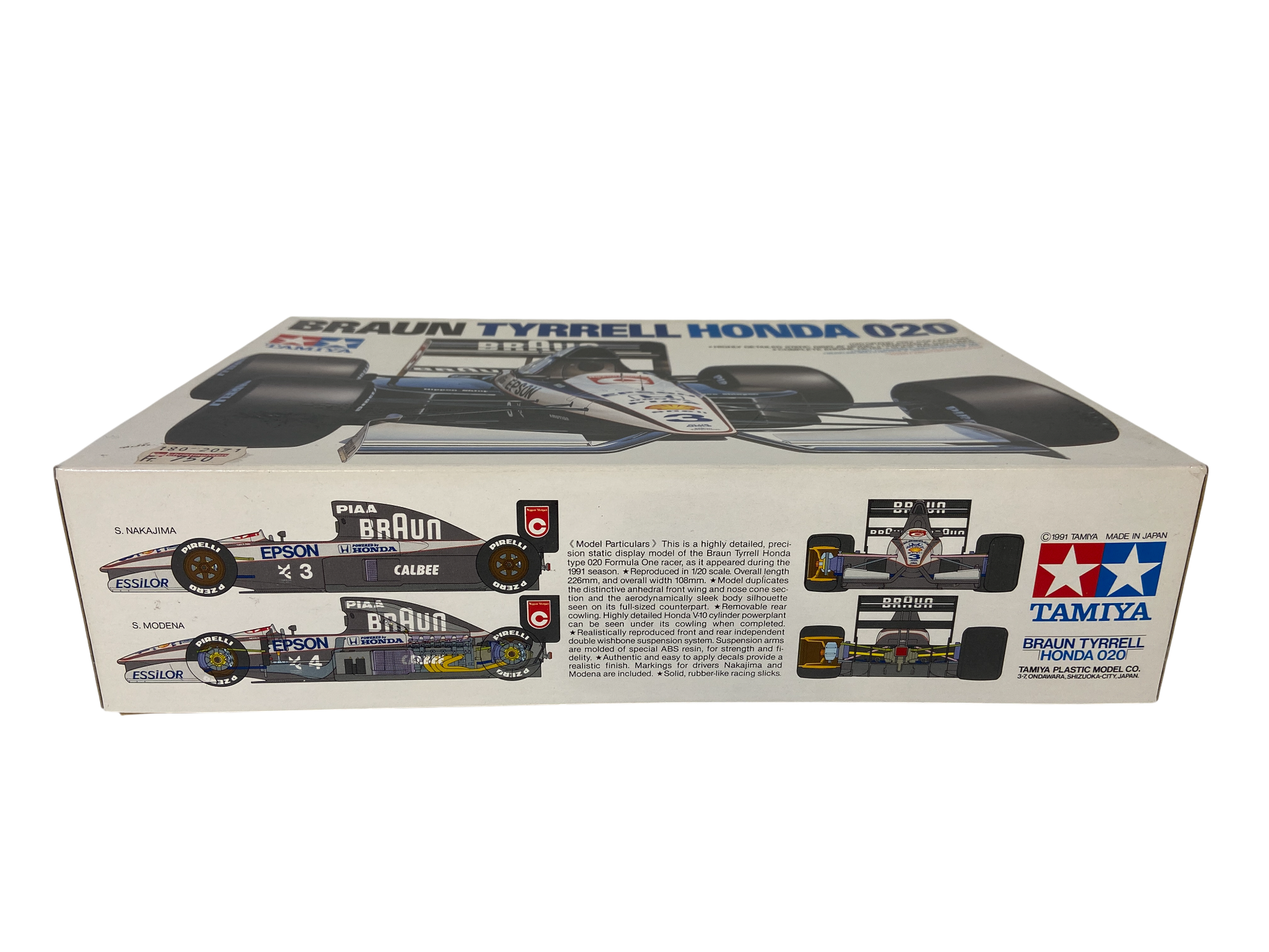 Tamiya 1:20 Braun Tyrrell Honda 020 incl. PE set & nieuwe decals 20029