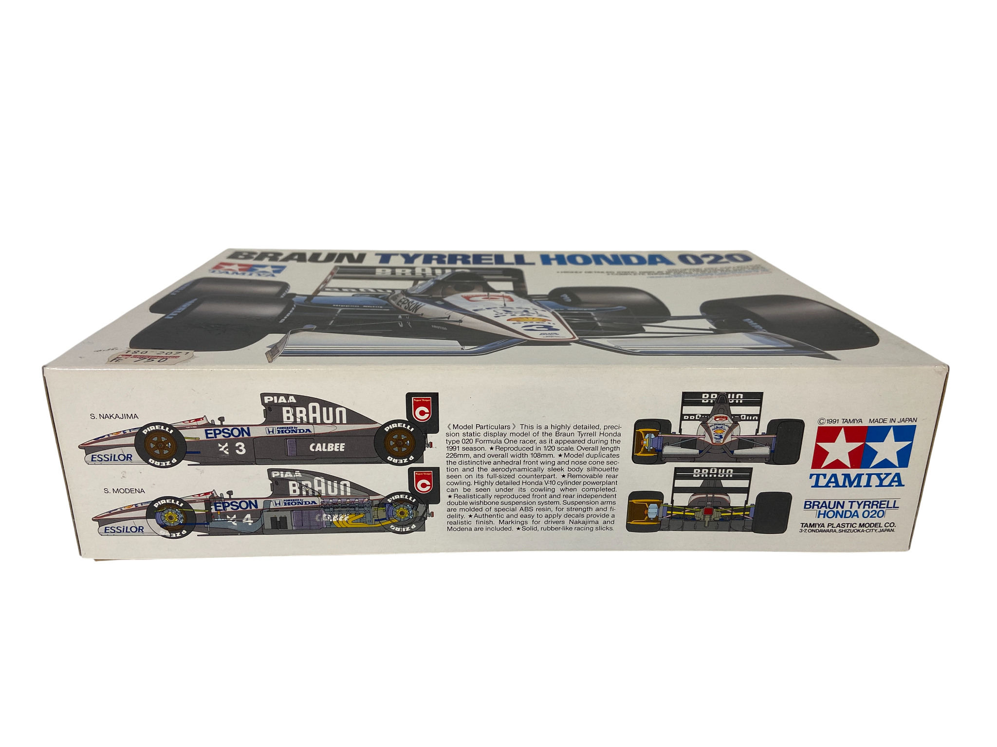 Tamiya 1:20 Braun Tyrrell Honda 020 incl. PE set & nieuwe decals 20029