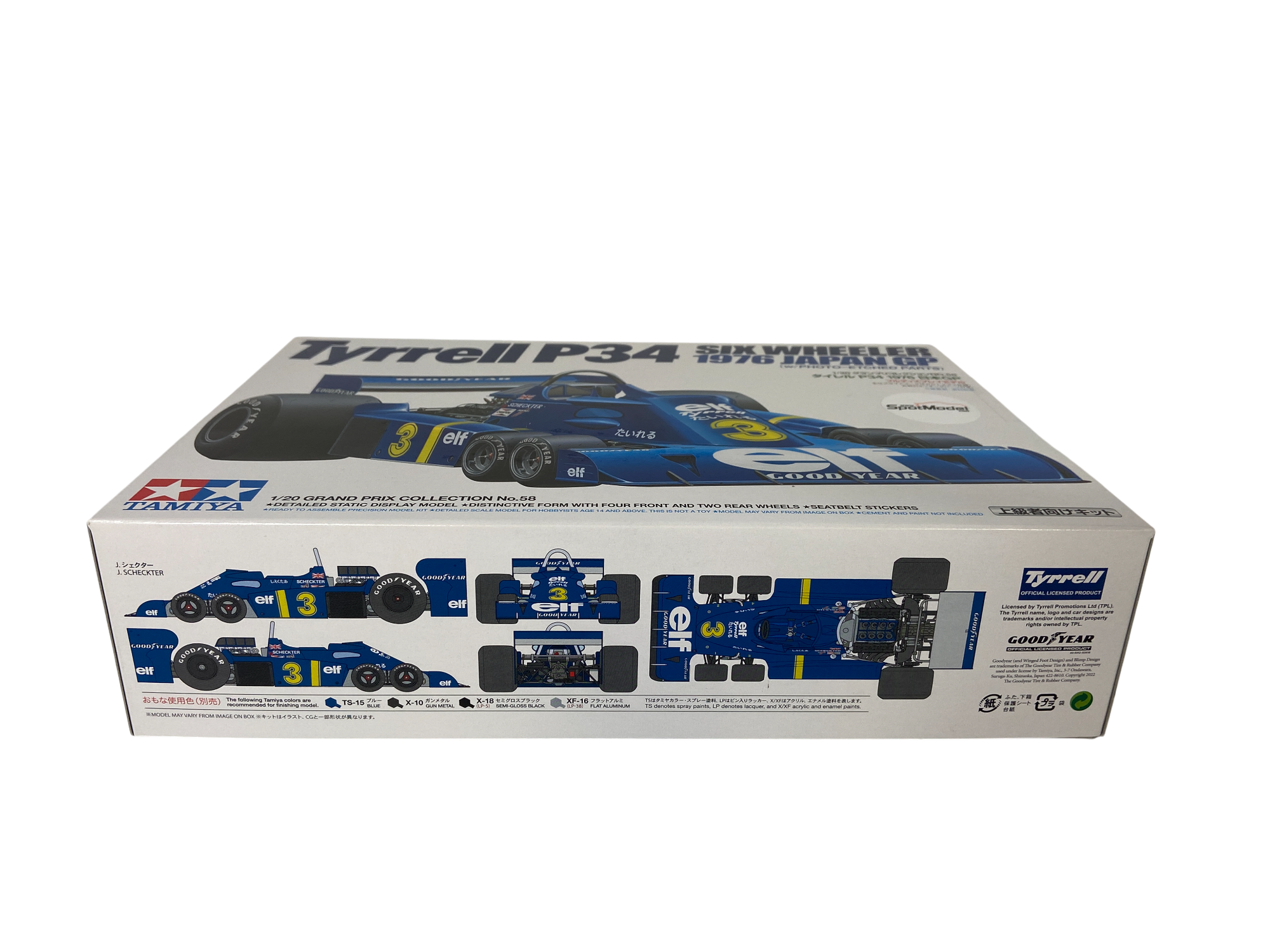 Tamiya 1:20 Tyrrell P34 Six Wheeler 1976 Japan GP incl. extra's 20058