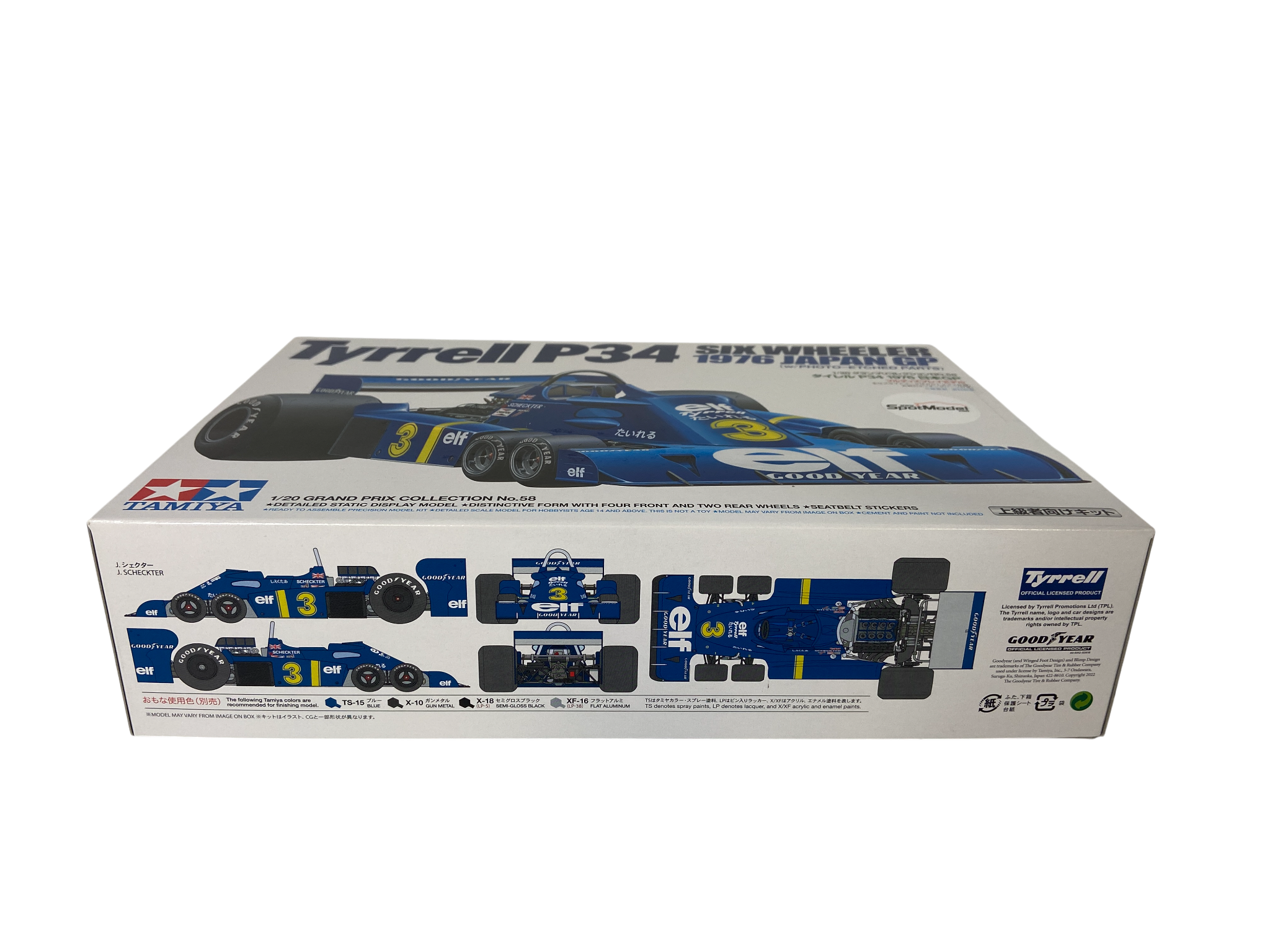 Tamiya 1:20 Tyrrell P34 Six Wheeler 1976 Japan GP incl. extra's 20058