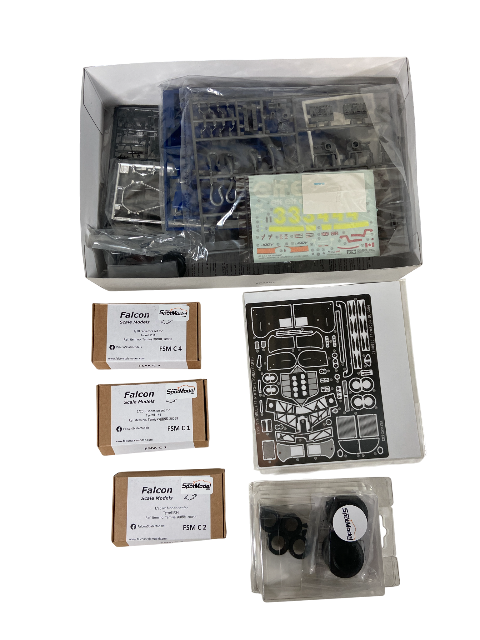 Tamiya 1:20 Tyrrell P34 Six Wheeler 1976 Japan GP incl. extra's 20058