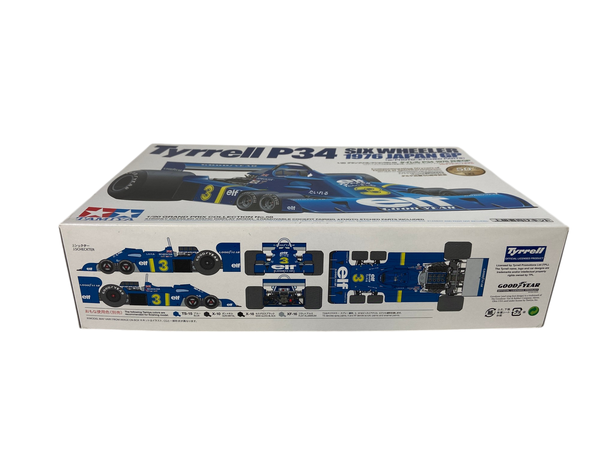Tamiya 1:20 Tyrrell P34 Six Wheeler 1976 Japan GP (w/Photo Etched Parts) 20058