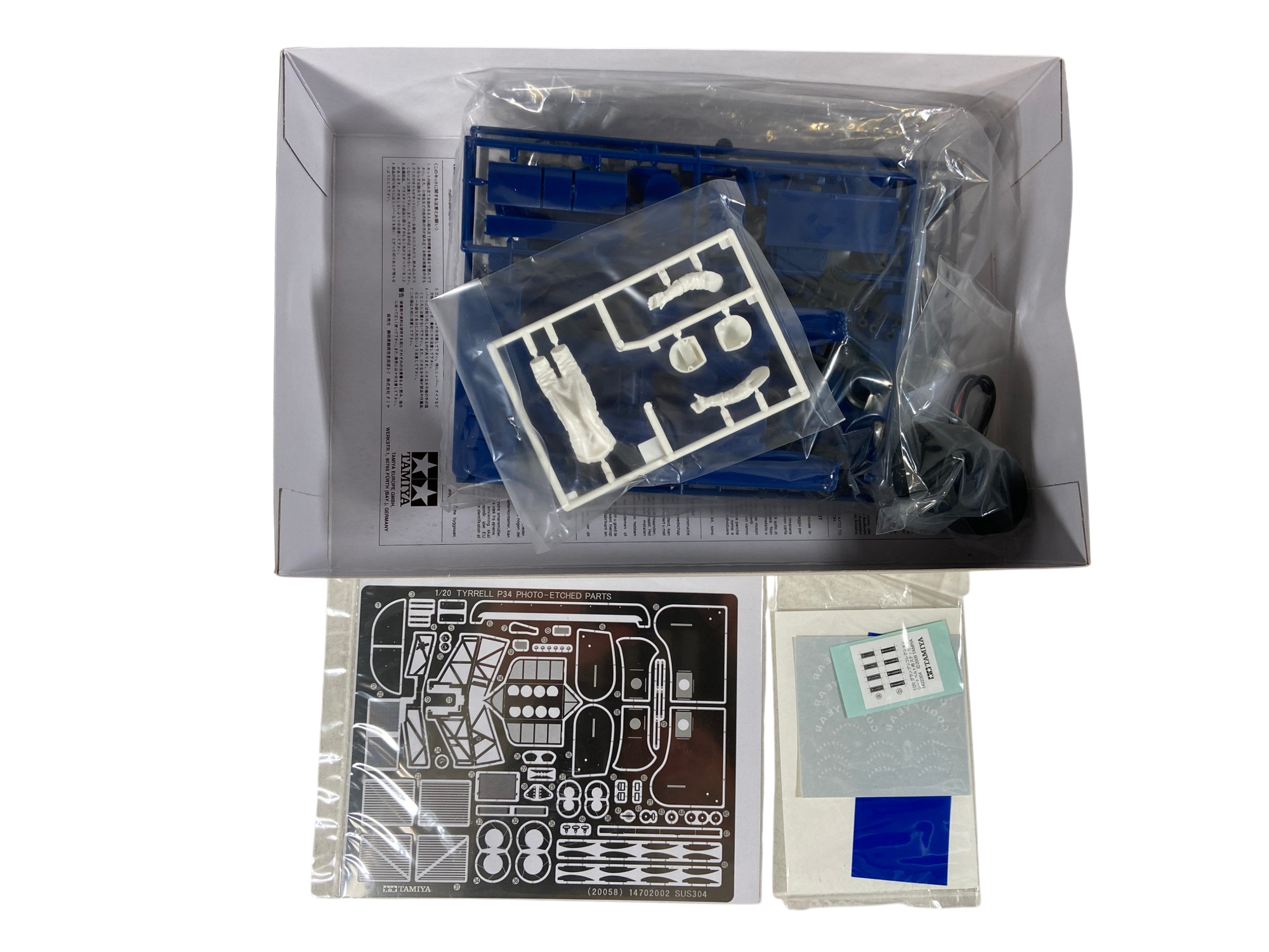 Tamiya 1:20 Tyrrell P34 Six Wheeler 1976 Japan GP (w/Photo Etched Parts) 20058