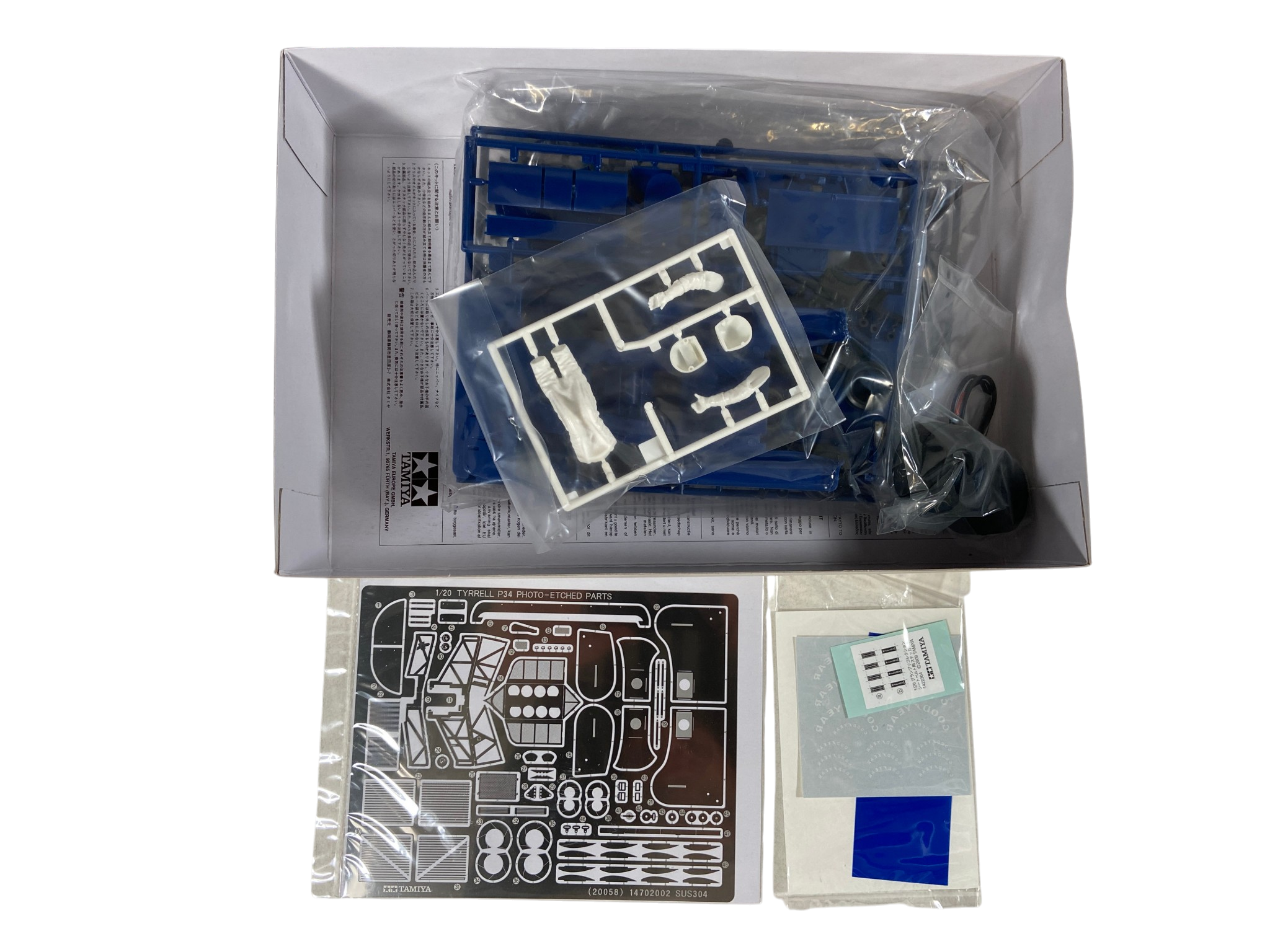 Tamiya 1:20 Tyrrell P34 Six Wheeler 1976 Japan GP (w/Photo Etched Parts) 20058