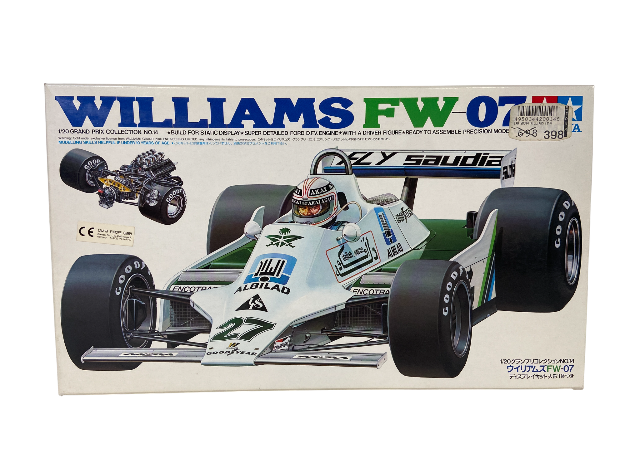Tamiya 1:20 Williams FW07 20014