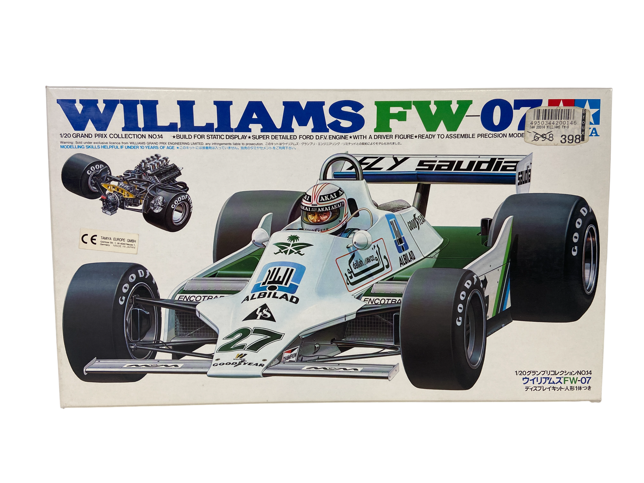 Tamiya 1:20 Williams FW07 20014