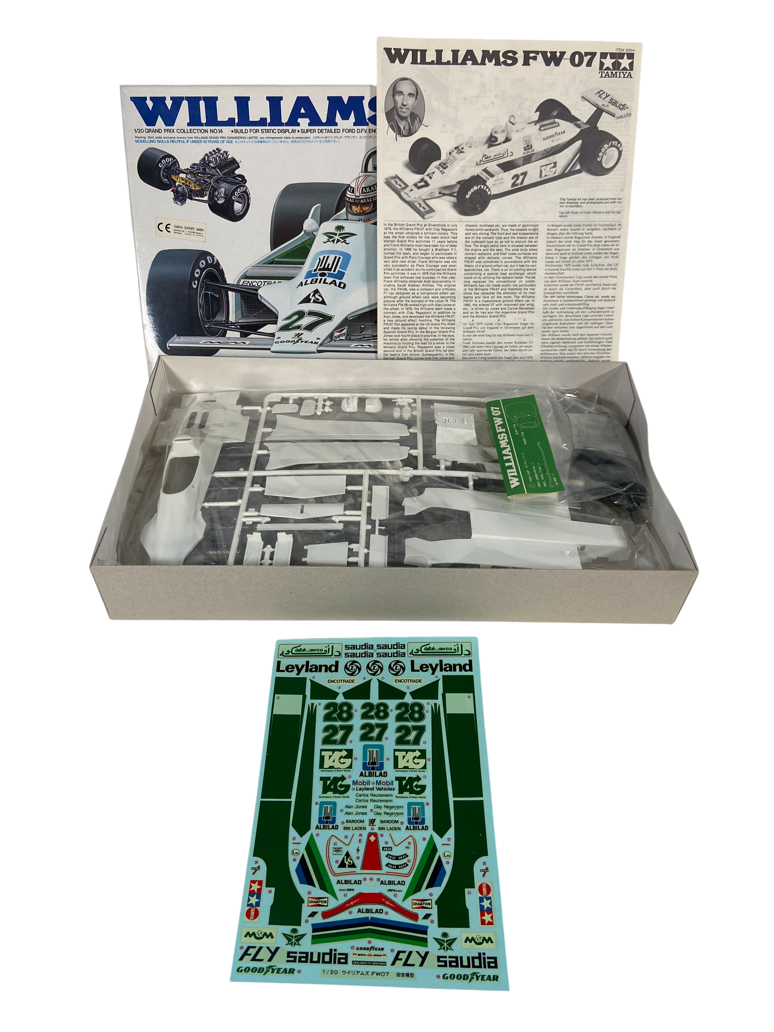Tamiya 1:20 Williams FW07 20014