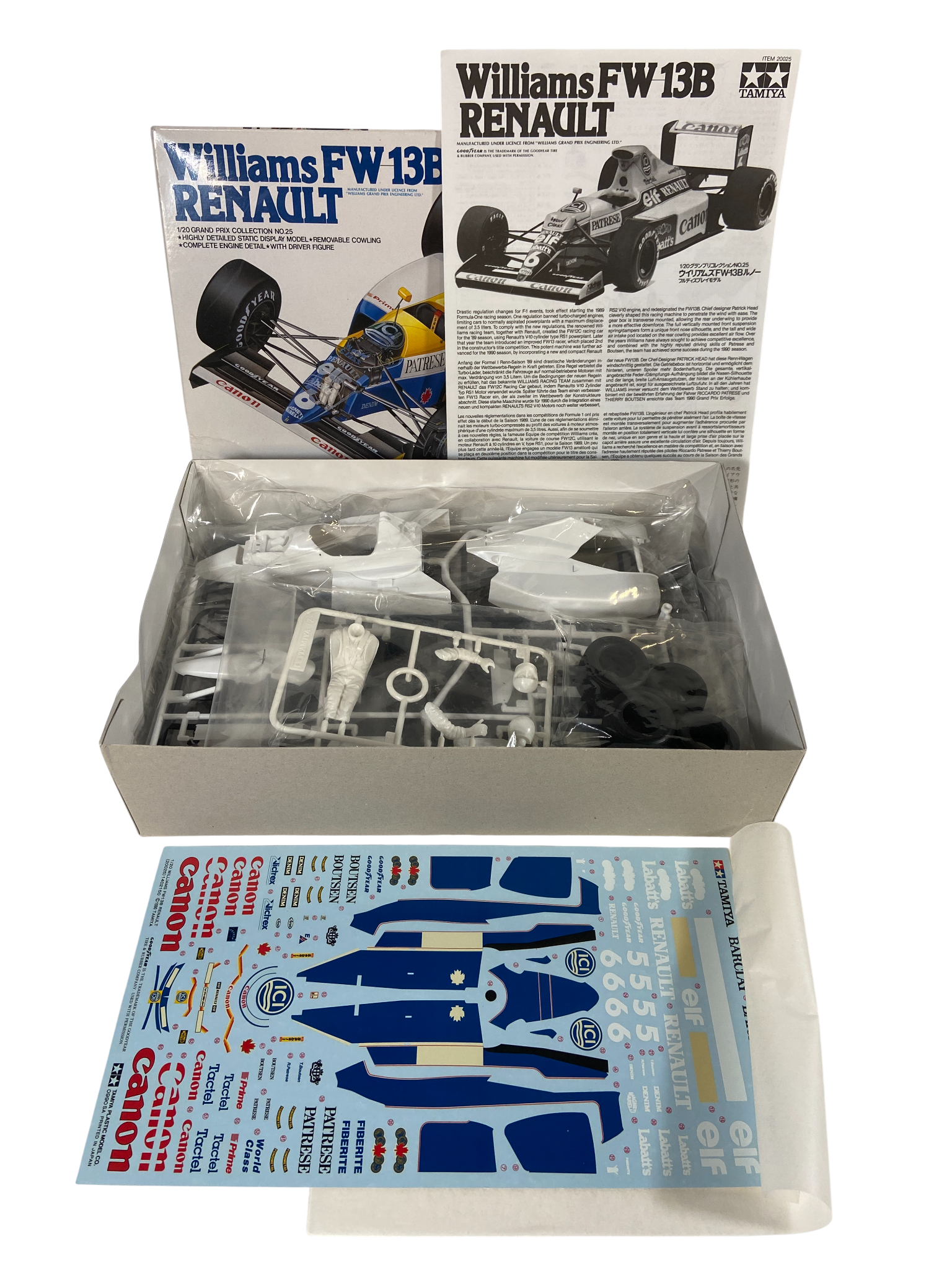 Tamiya 1:20 Williams FW13B Renault 20025