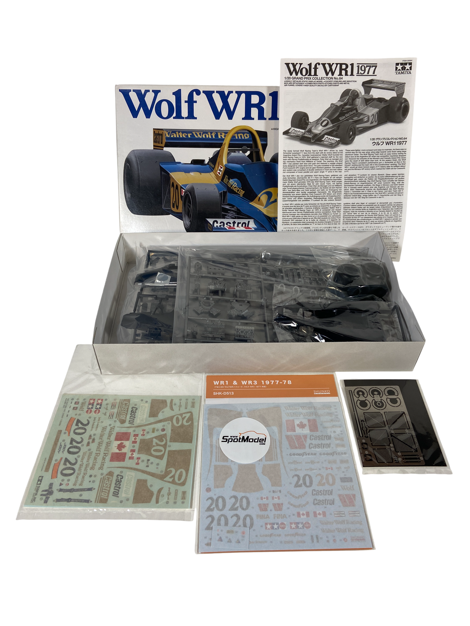 Tamiya 1:20 Wolf WR1 1977 w/ PE incl. nieuwe decals 20064