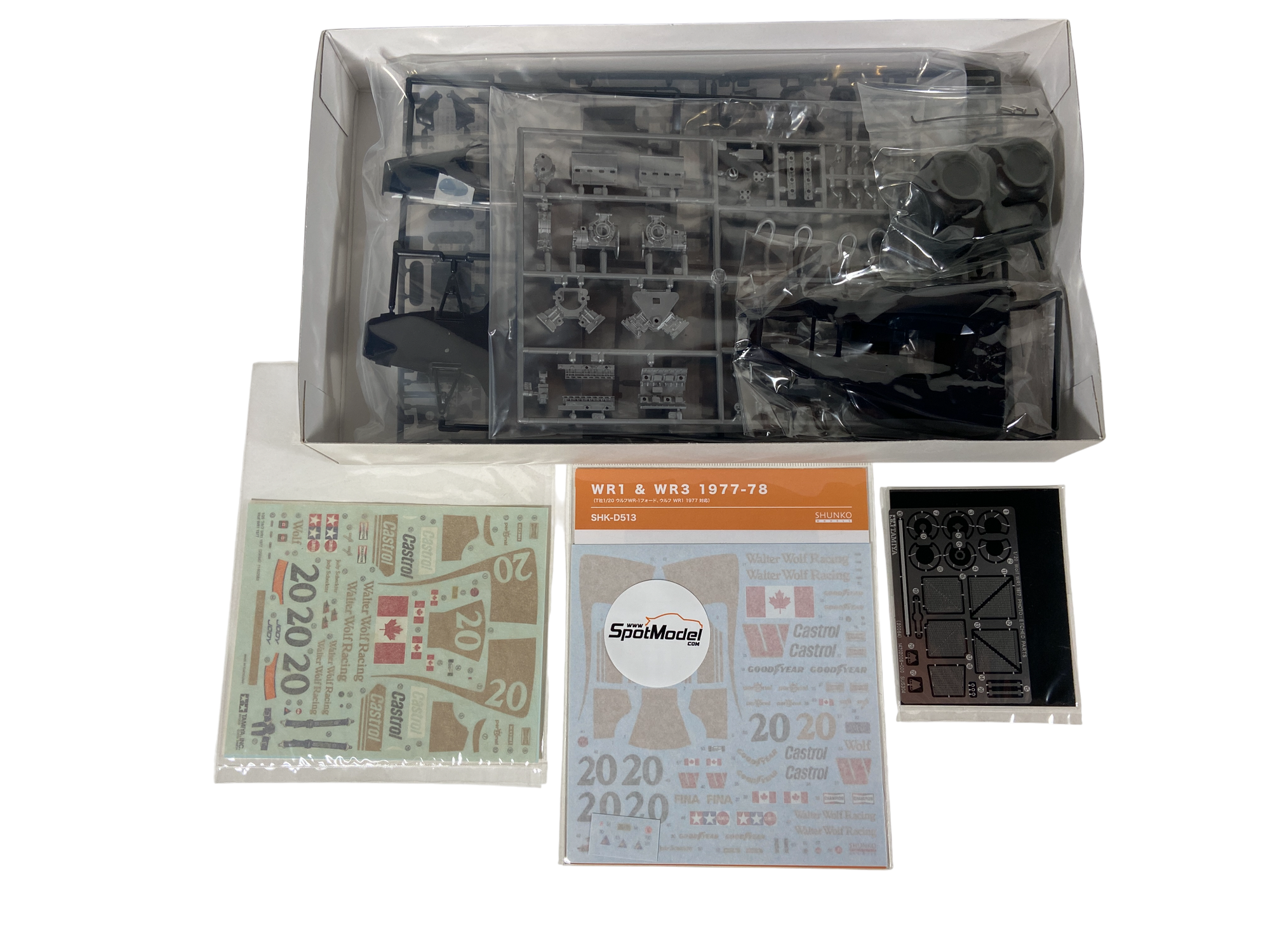 Tamiya 1:20 Wolf WR1 1977 w/ PE incl. nieuwe decals 20064