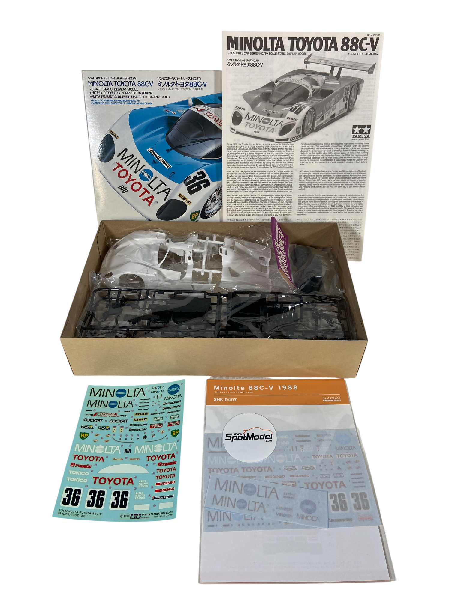 Tamiya 1:24 Minolta Toyota 88C-V incl. nieuwe decals 24079