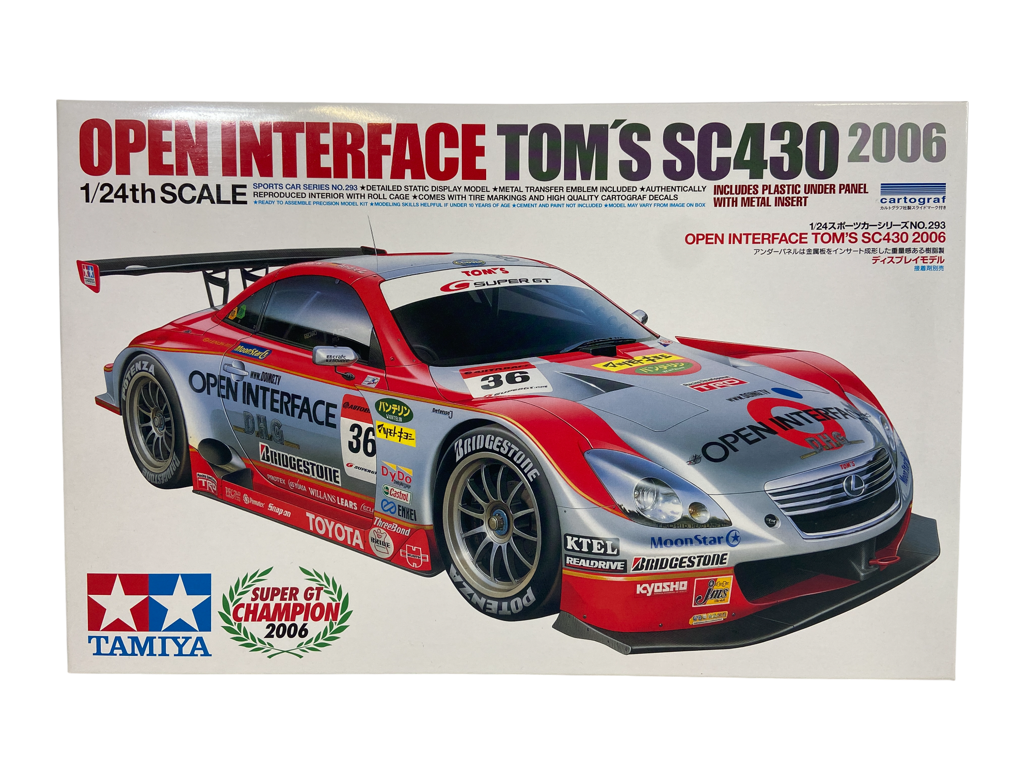 Tamiya 1:24 Open Interface Tom's SC430 2006 24293
