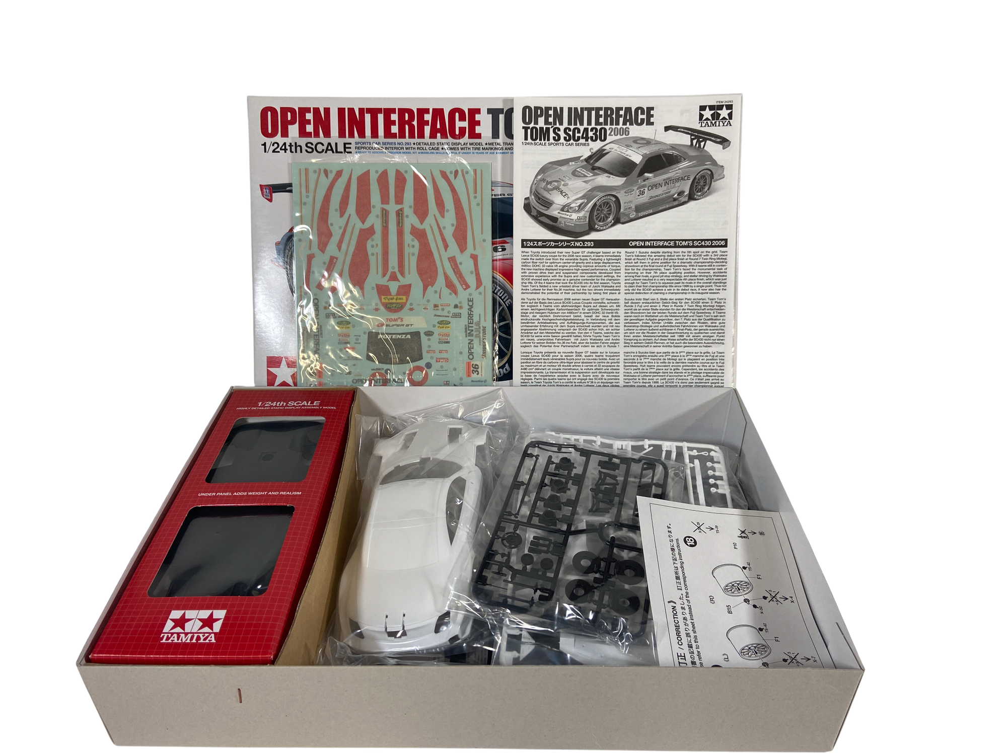Tamiya 1:24 Open Interface Tom's SC430 2006 24293