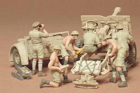 Tamiya 1:35 British 25Pdr. Field Gun w/6 crew 35046
