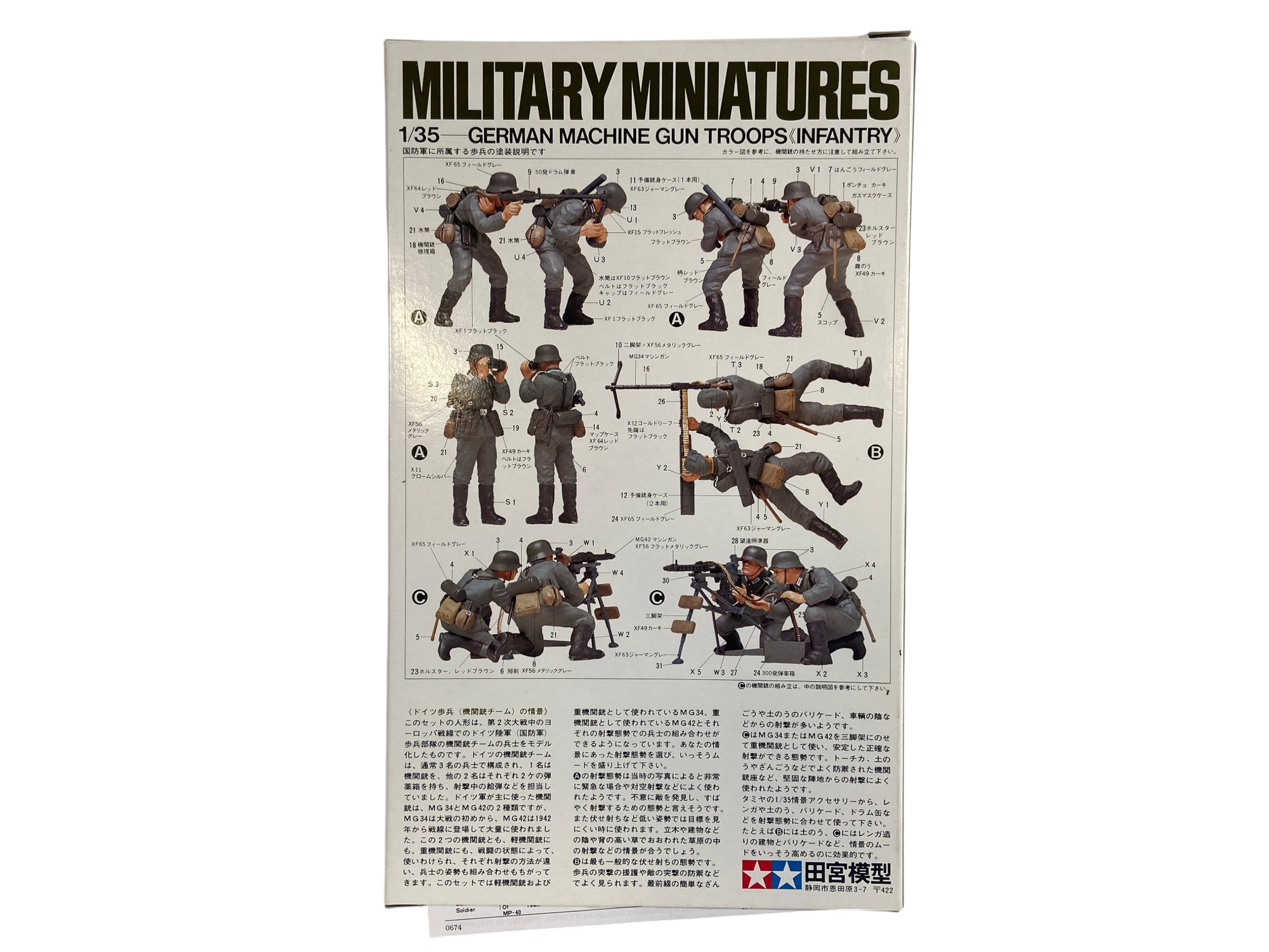 Tamiya 1:35 German Machine Gun Troops 35038