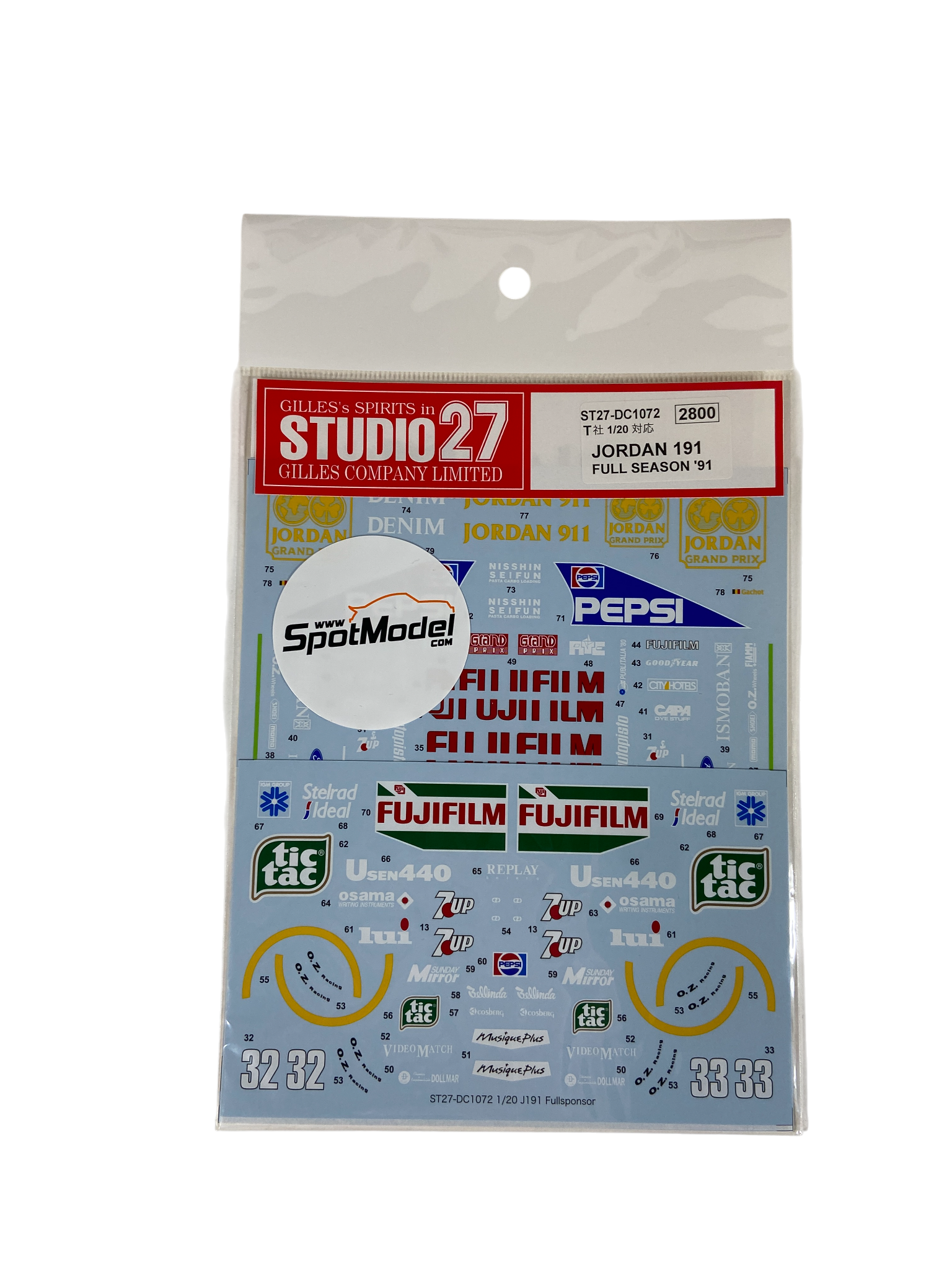 Tamiya 1:20 Jordan 191 incl. nieuwe decals 20032