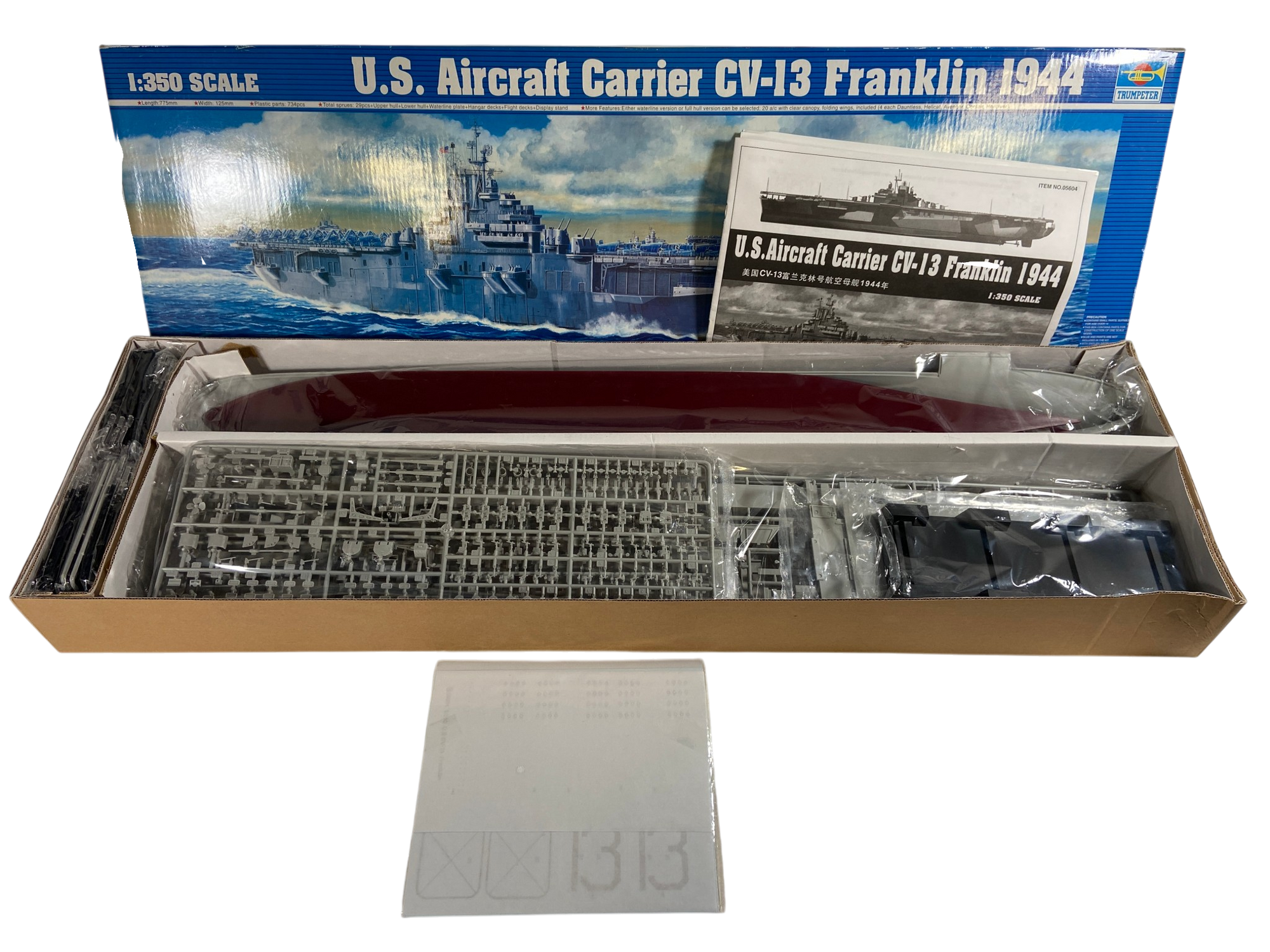 Trumpeter 1:350 U.S. Aircraft Carrier CV-13 Franklin - 1944 05604