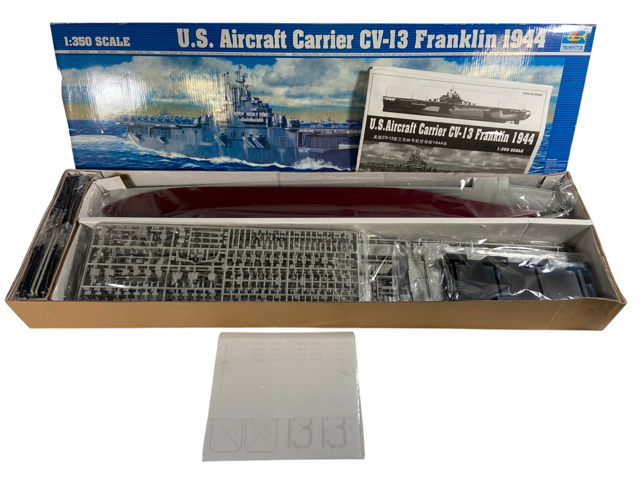 Trumpeter 1:350 U.S. Aircraft Carrier CV-13 Franklin - 1944 05604