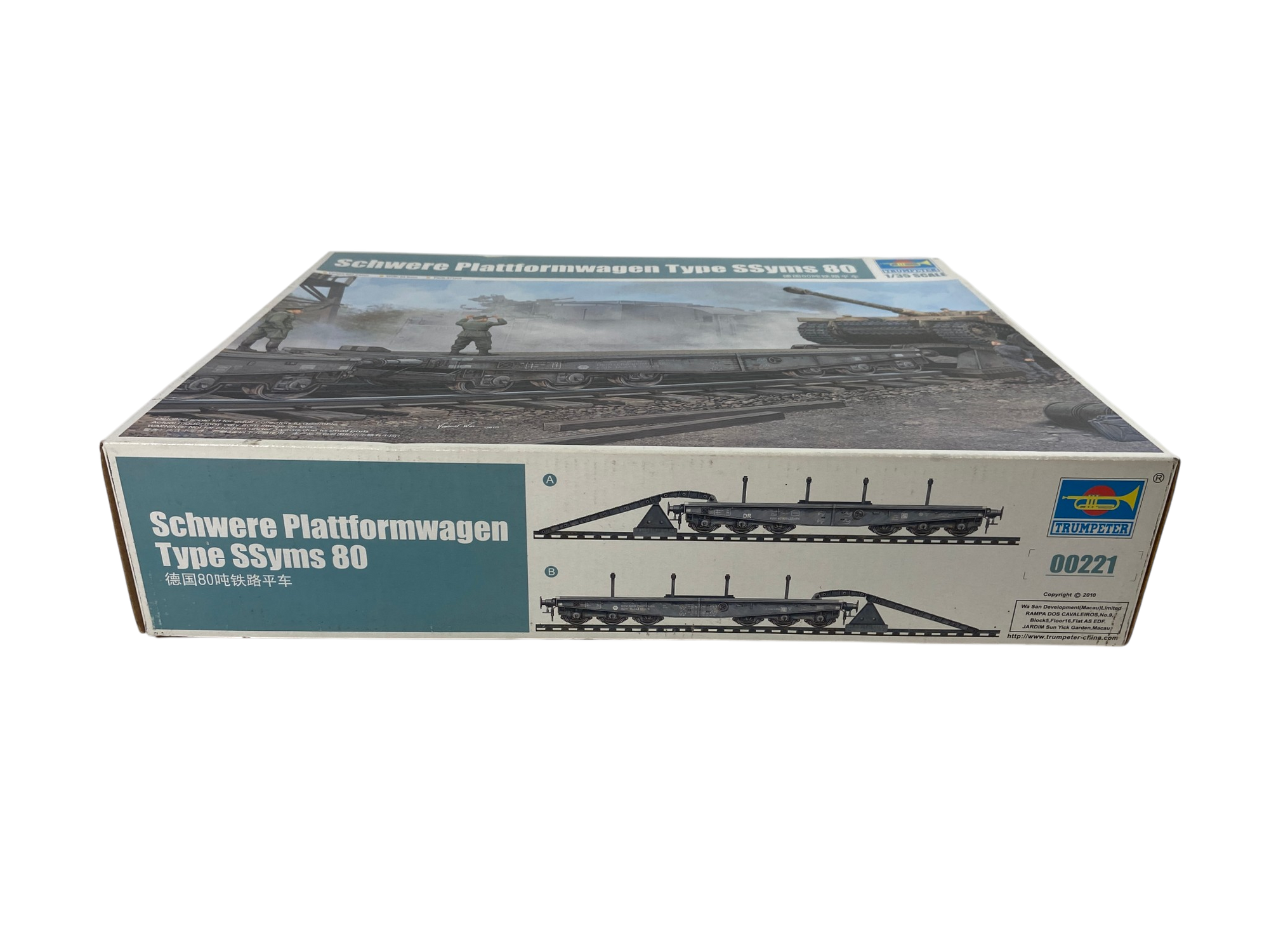 Trumpeter 1:35 Schwere Plattformwagen Type SSyms 80 00221