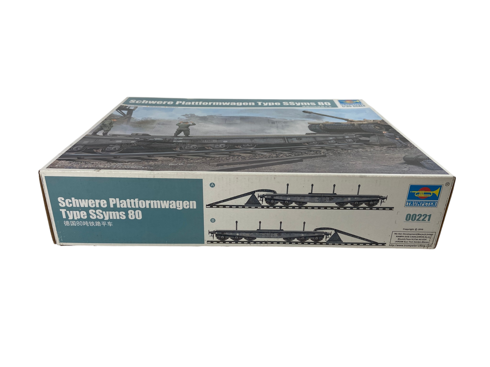 Trumpeter 1:35 Schwere Plattformwagen Type SSyms 80 00221