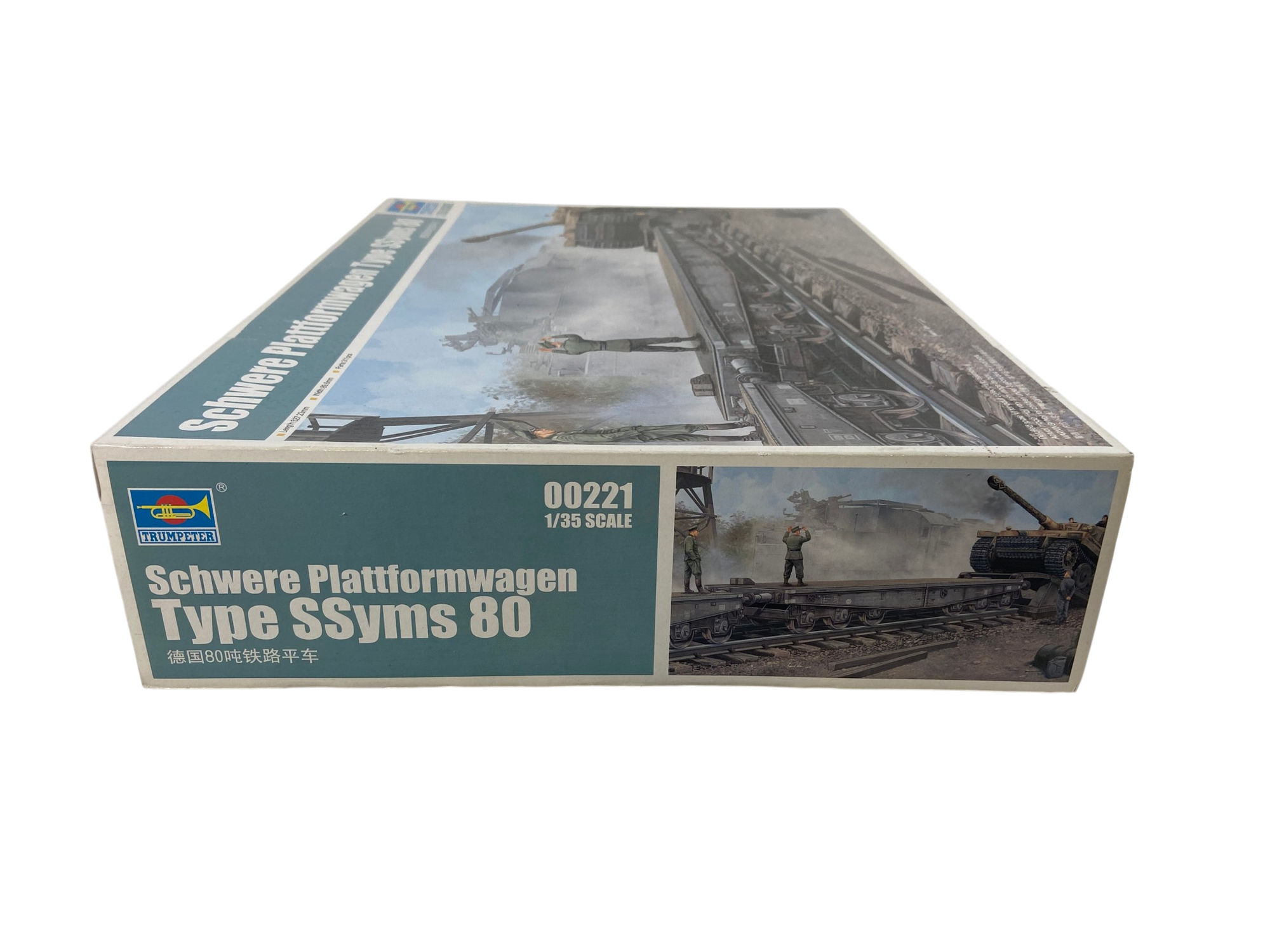 Trumpeter 1:35 Schwere Plattformwagen Type SSyms 80 00221