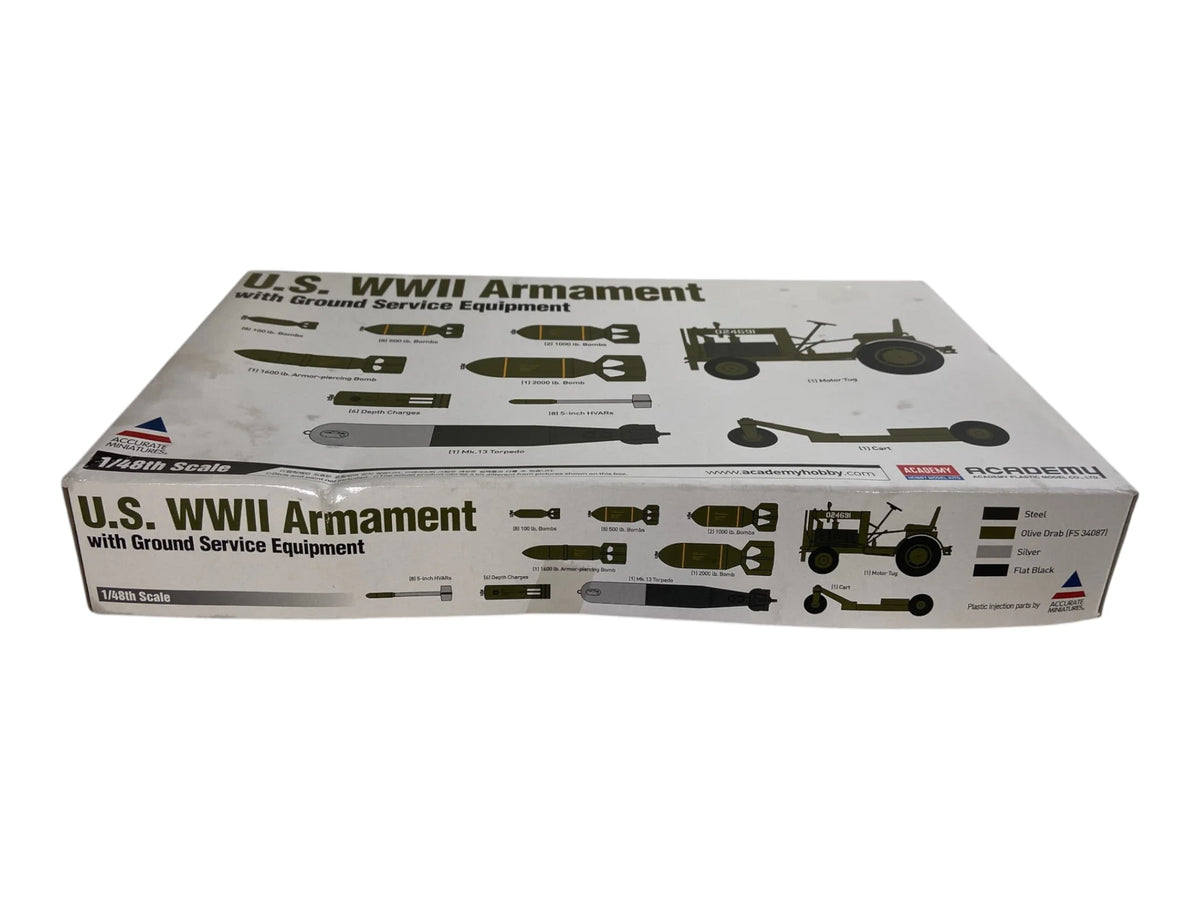 Academy 1:48 U.S. WWII Armament with Ground Service Equipment 12291