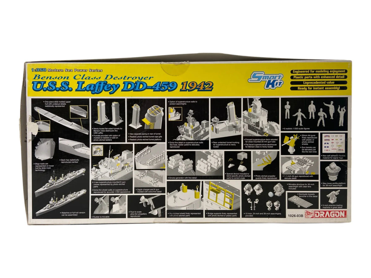 Dragon 1:350 Benson Class Destroyer U.S.S. Laffey DD-459 1942 1026