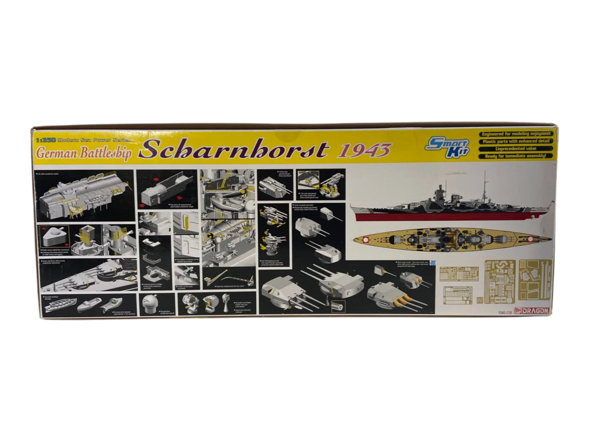 Dragon 1:350 German Battleship Scharnhorst 1943 incl. upgrade set 1040