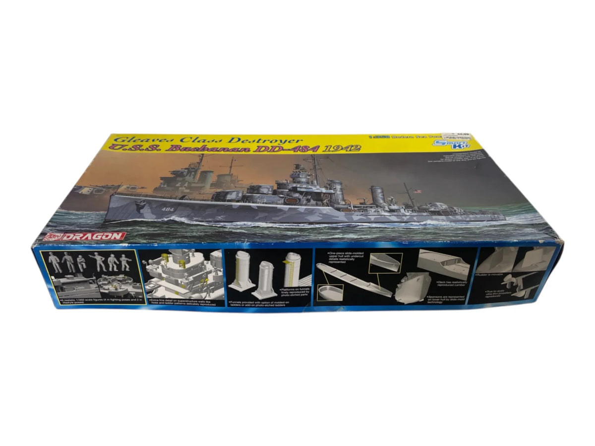 Dragon 1:350 Gleaves Class Destroyer U.S.S. Buchanan DD-484 1942 incl. PE set 1021