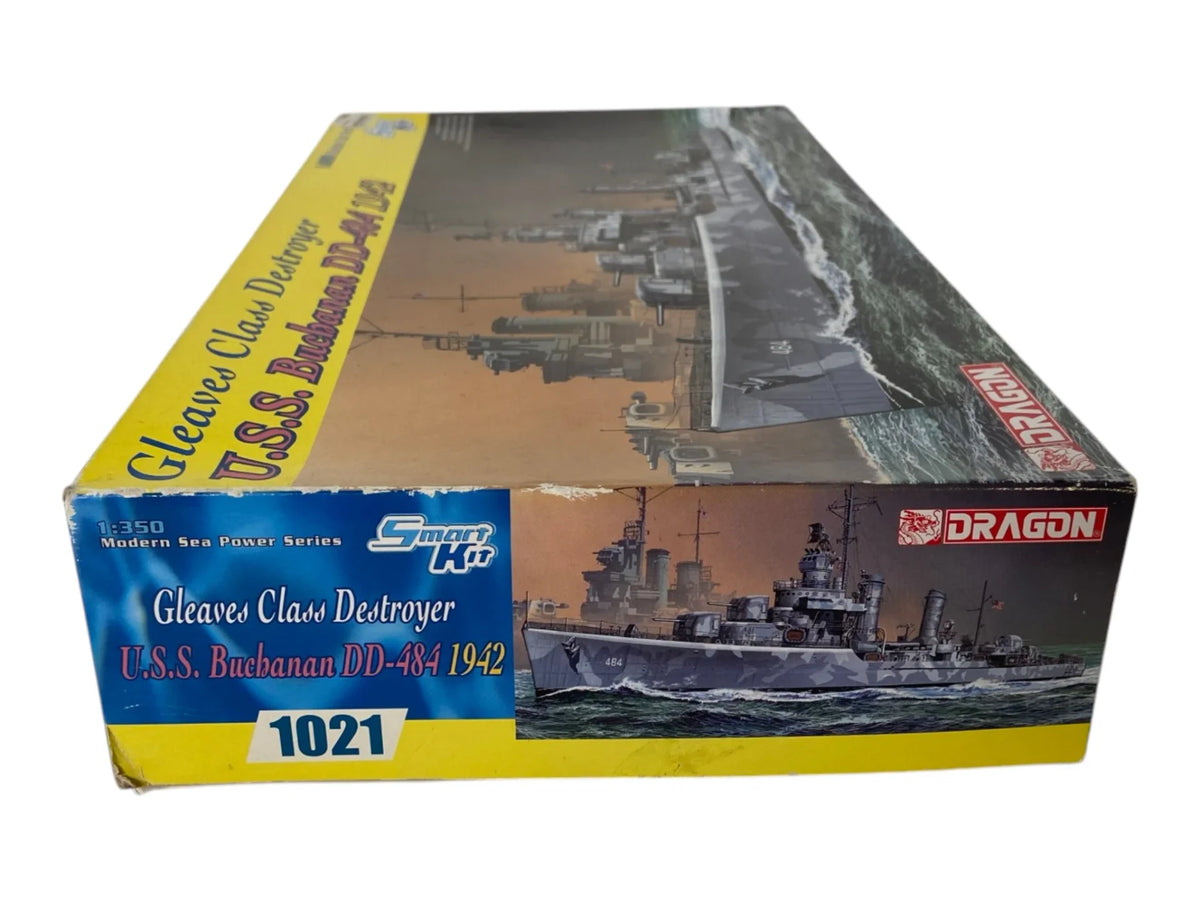 Dragon 1:350 Gleaves Class Destroyer U.S.S. Buchanan DD-484 1942 incl. PE set 1021