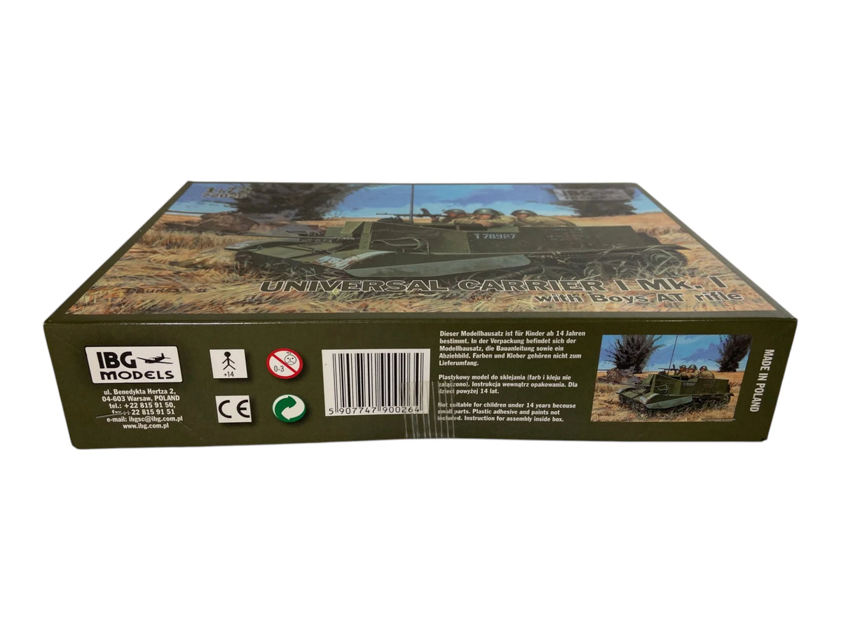 IBG Models 1:72 Universal Carrier I Mk. I with Boys AT rifle 72026