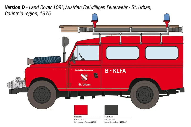 Italeri 1:24 Land Rover Fire Truck 3660