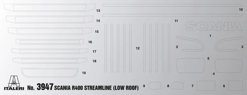 Italeri 1:24 Scania R400 Streamline Flat Roof 3947