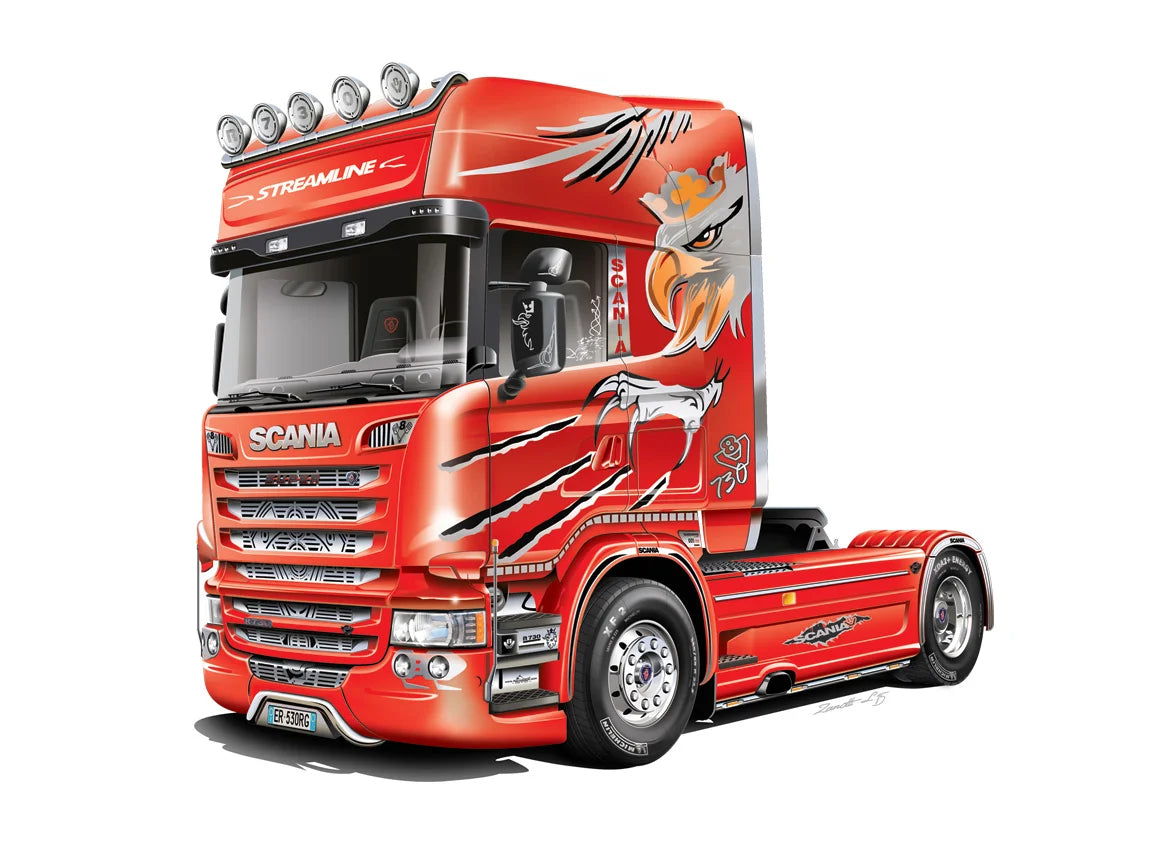 Scania R730 V8 Streamline "Silver Griffin"
