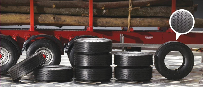 Italeri 1:24 Trailer Rubber Tyres 3890