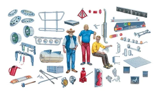 Italeri 1:24 Truck Accessories for European and U.S. Trucks 720