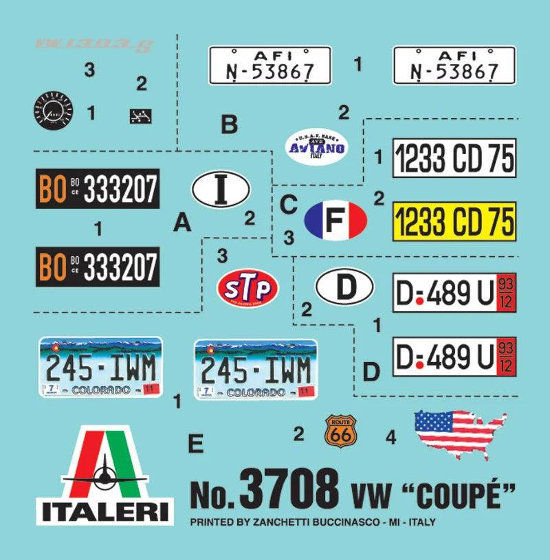 Italeri 1:24 VW 1303S Beetle 3708