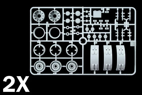 Italeri 1:24 Wheels Rims and Mud Guards 3870