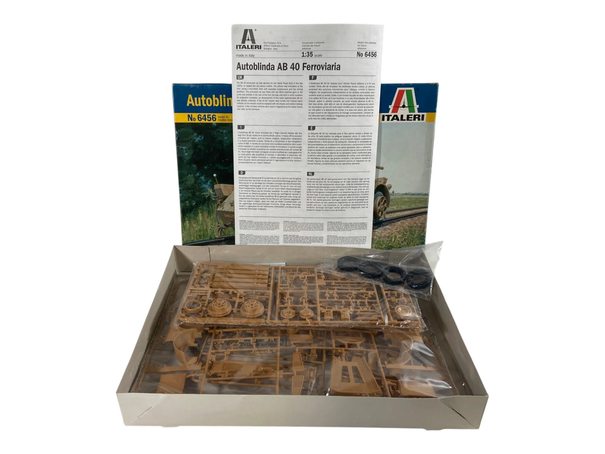 Italeri 1:35 Autoblinda AB 40 Ferroviaria 6456